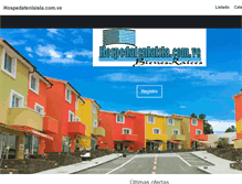 Tablet Screenshot of hospedatenlaisla.com.ve